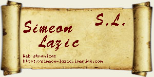 Simeon Lazić vizit kartica